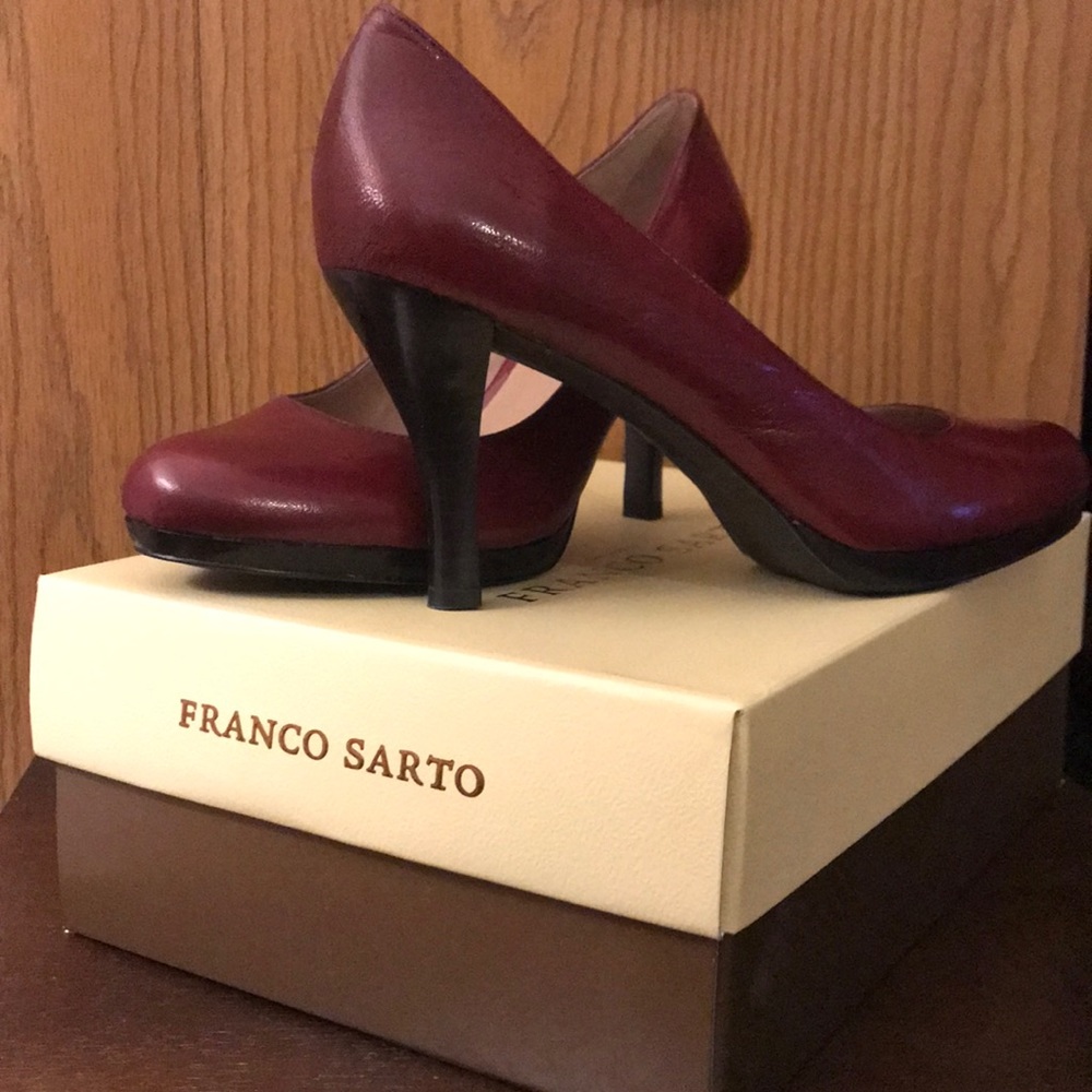 Franco Sarto L-Orlina, Rose Red Lea 3” Heel